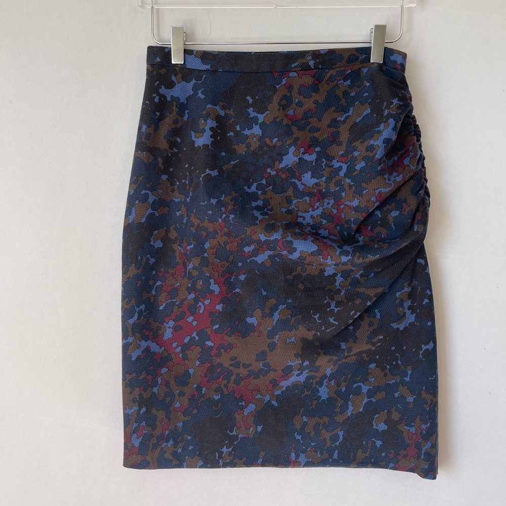 Rachel Comey Abstract Print‎ Ruched Skirt 8